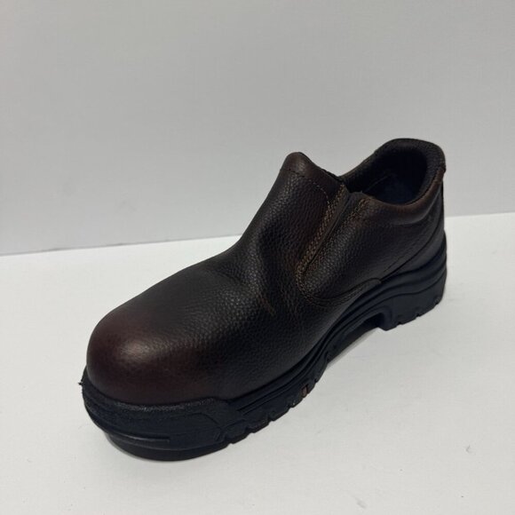 Timberland Pro Mens Titan Oxford Alloy Toe Brown Size 9.5 Wide